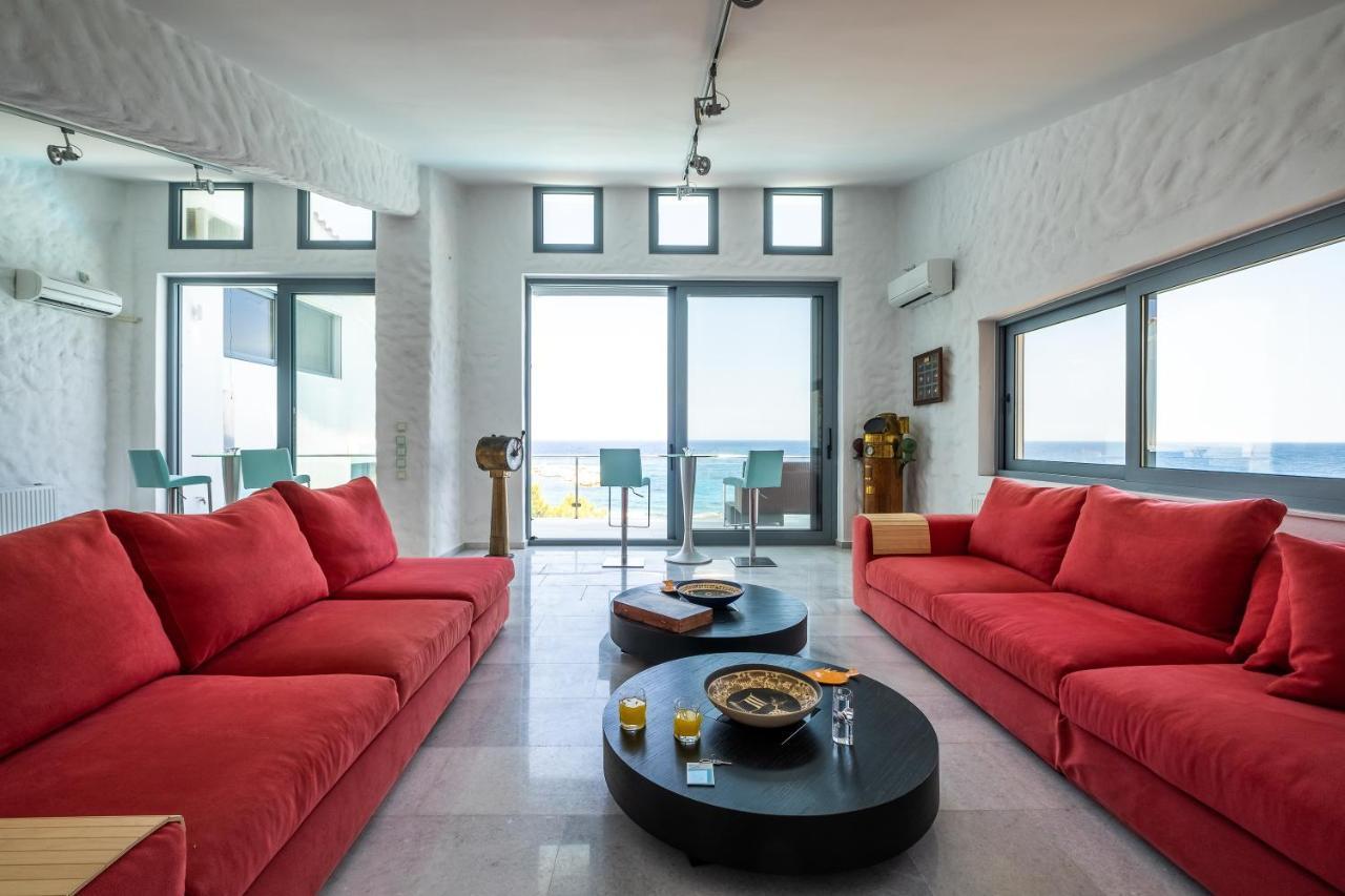 Icarus Luxury Beachfront Villa Gialiskari  Ngoại thất bức ảnh